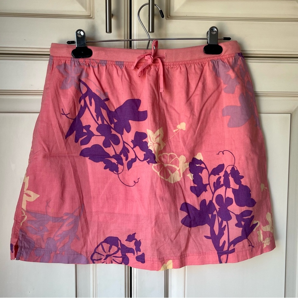 Danskin Pink and Purple Floral Skort. Sz Medium. Y2K